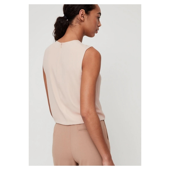 NWT Aritzia Babaton HOPKINS Blouse - Pink Prima - Picture 5 of 8